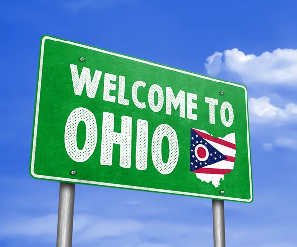 Ohio welcome sign