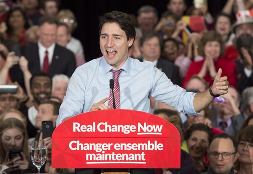 Trudeau Promises Policy Departures in Post-Harper Canada