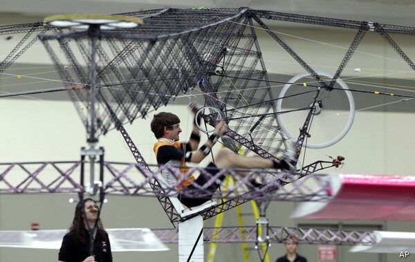 Canadian-Built Human-Powered Helicopter Wins $250K Prize
