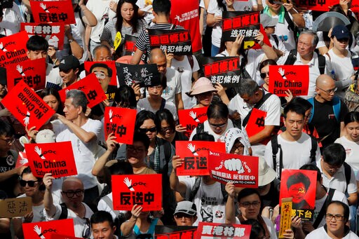 Huge Extradition Law Protest Fills Hong Kong Streets
