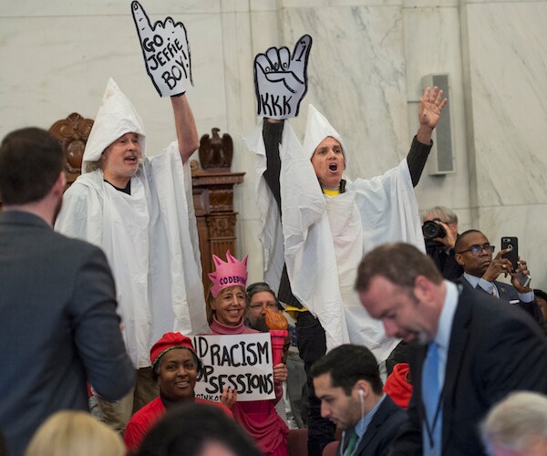 Men in KKK Costumes Disrupt Sessions Confirmation Hearing