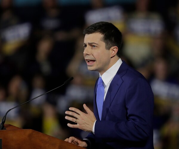 Democratic presidential candidate Pete Buttigieg