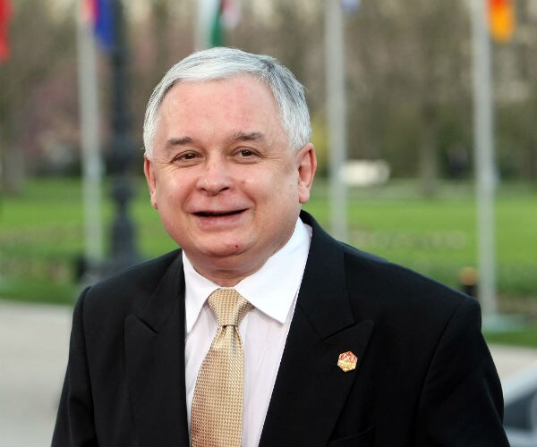 Polish President Lech Kaczynski, is seen in 2009