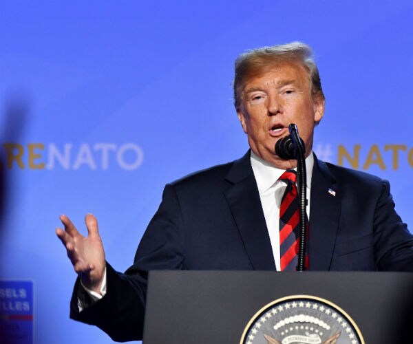 us president donald trump at a nato summit in july of last year 