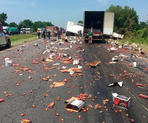 Fireball Whiskey on Arkansas Highway Wasn't Moonshine