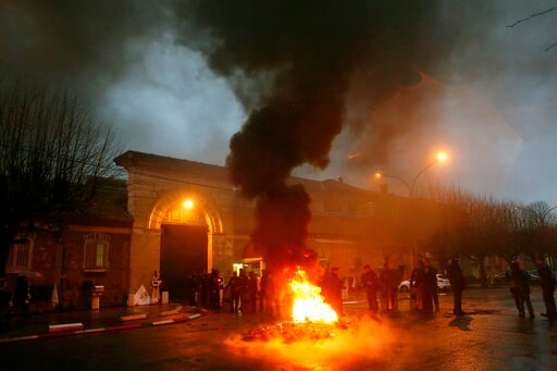 Protesting French Prison Guards Clash with Police