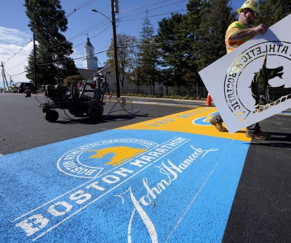 Boston Marathon finish line