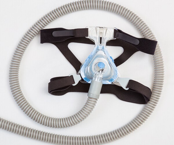 a cpap mask and hose