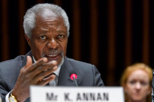The Latest: Kofi Annan's Homeland of Ghana Shaken by Death