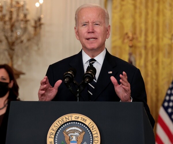 President Joe Biden delivers a speech