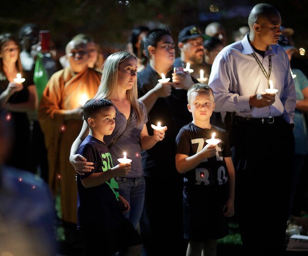 Charleston Hartfield Honored as Hero of Las Vegas Shooting at Vigil