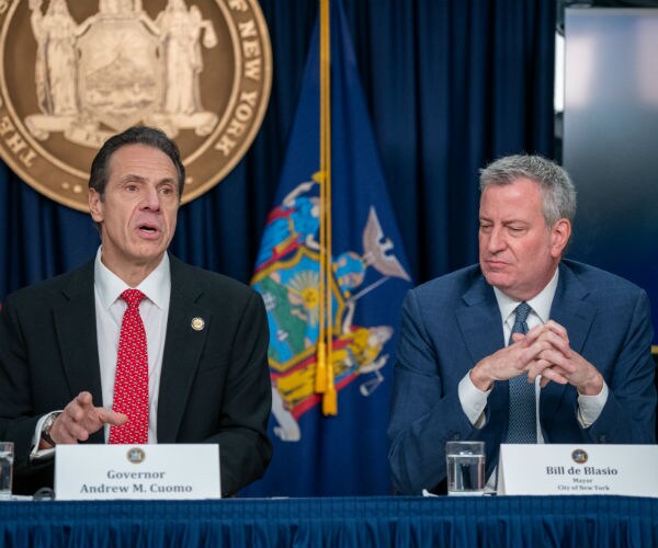 ny gov andrew cuomo and new york city mayor bill de blasio