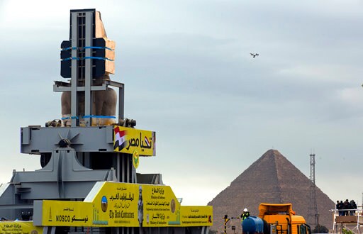 Egypt Places Colossus of Ramses II at New Museum's Entrance
