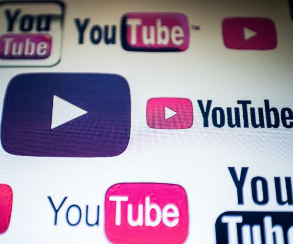 youtube logos on a screen