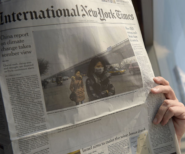 Int'l NY Times' Thai Printer Refuses to Run Front-Page Story