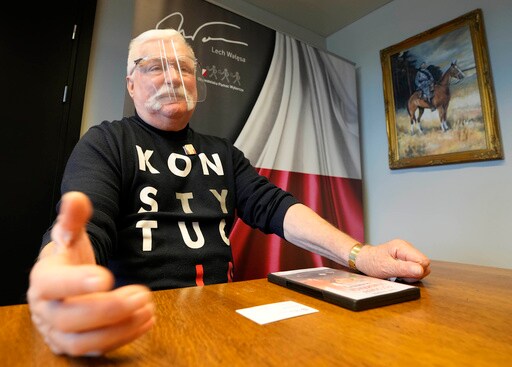 Polish Democracy Champion Lech Walesa Turns 80 and Comments on His Country's Upcoming Election