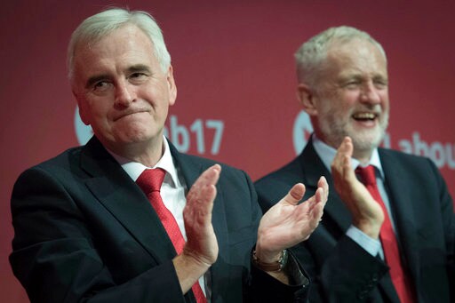 UK Labour Leader Corbyn Says Party on 'threshold of Power'