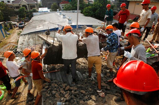 Building under Construction Topples in Cambodia, Killing 17