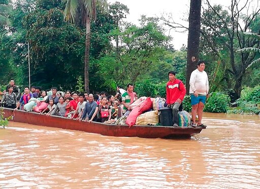 Rescue Work Underway in Villages Flooded by Laos Dam Breach