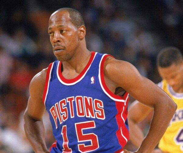 Vinnie Johnson on the court