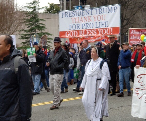 Trump a Superstar With the March for Life Crowd