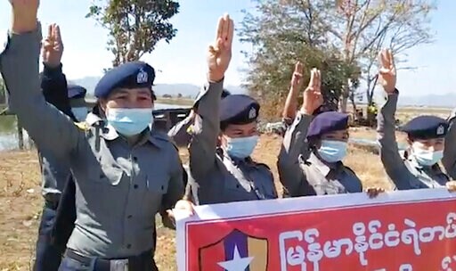 In Rural Myanmar, Residents Protect Police Who Reject Coup