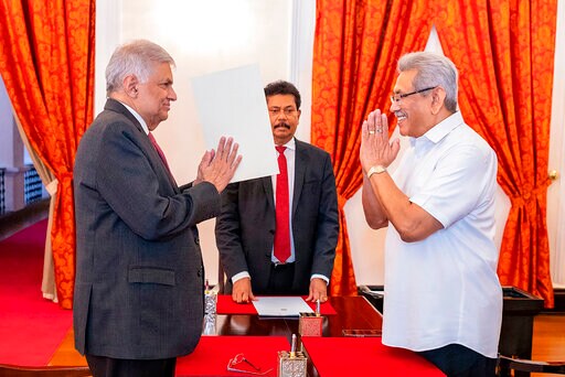 President and PM: 2 Men at Heart of Sri Lankan Crisis