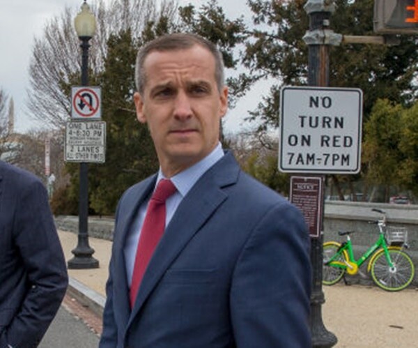 corey lewandowski walks from testifying on capitol hill