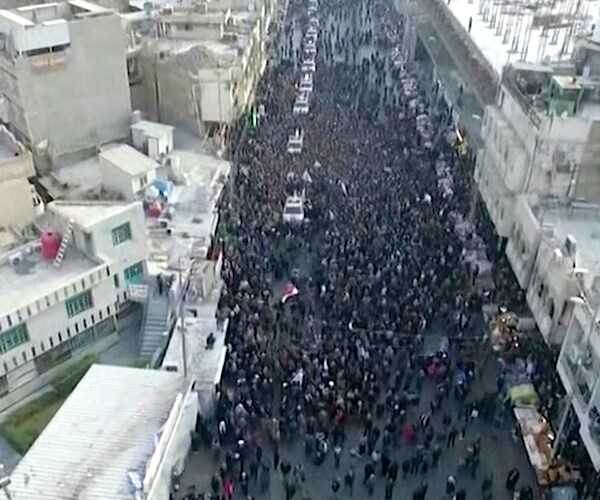 The funeral procession for Gen. Qassem Soleimani took place in Baghdad