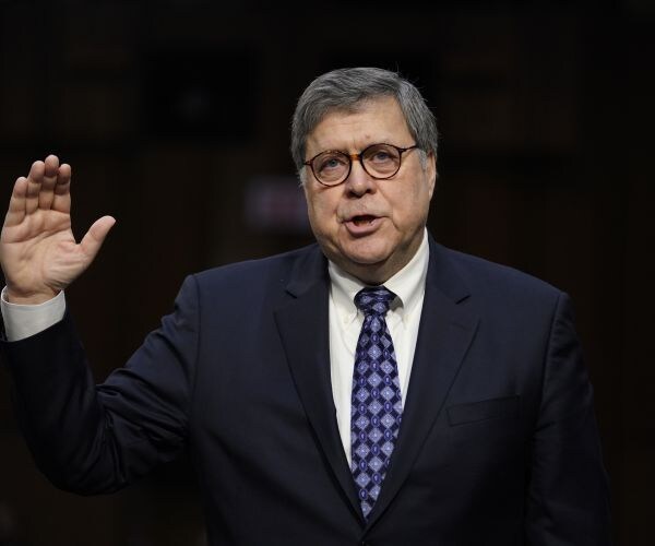 barr is appearing before the senate judiciary committee to make the case he's qualified to serve as attorney general.