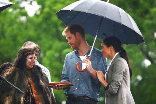 Harry and Meghan Get Wet in Drought-stricken Outback Town