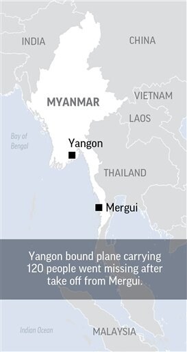 The Latest: Bodies Found in Search for Missing Myanmar Plane