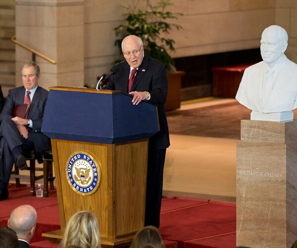 Bush, Cheney Reunite for Cheney's Bust Unveiling in Capitol