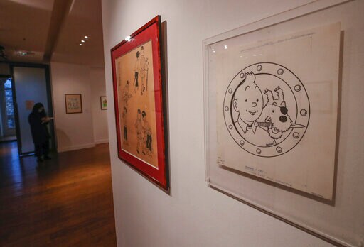 Rare Tintin Comic Book Art Set to Sell for Millions in Paris