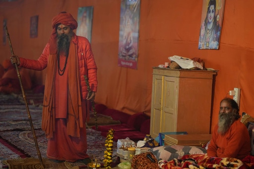 Naked, Ash-smeared Hindu Ascetics Take Holy Dips at the Maha Kumbh Festival