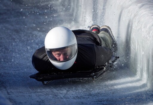 Prince Harry Races Head-first Down a Skeleton Sled Track and Says 'everybody Should Do This'