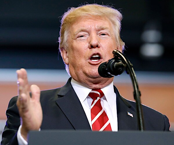 president donald trump speaks during a campaign rally