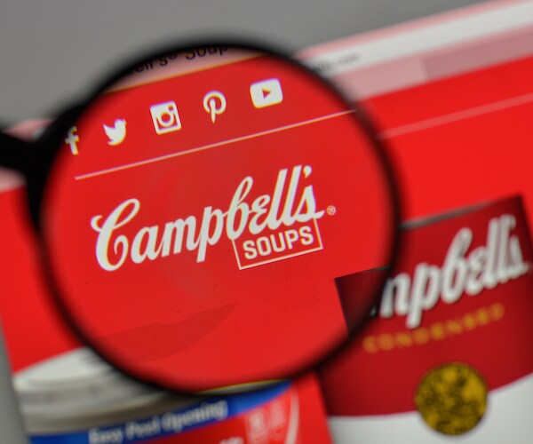 website with campbell soup logo