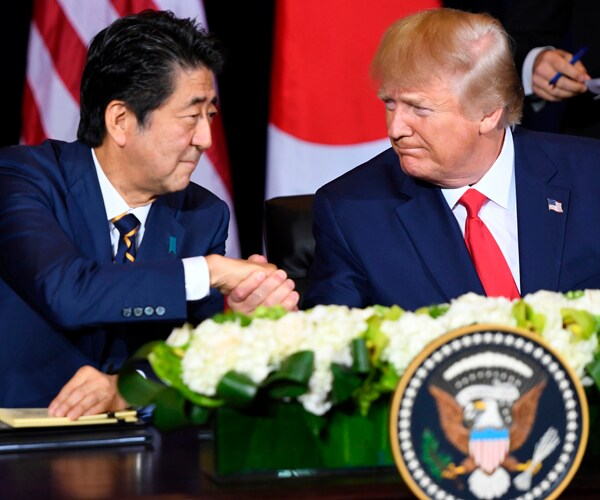 President Donald Trump and Japanese Prime Minister Shinzo Abe