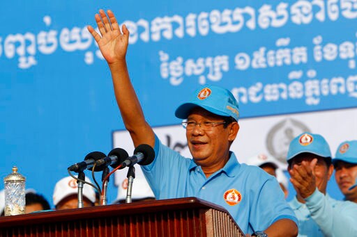 Cambodian Leader Wraps up Campaigning Blasting Boycott Calls