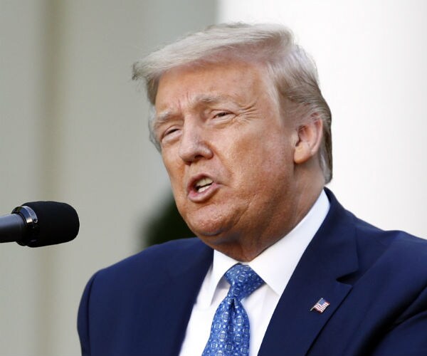 president donald trump is shown