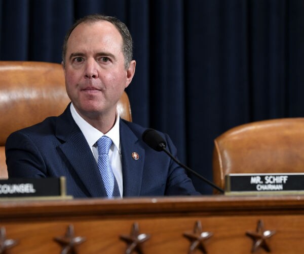 Rep. adam schiff is shown during a House committee hearing.