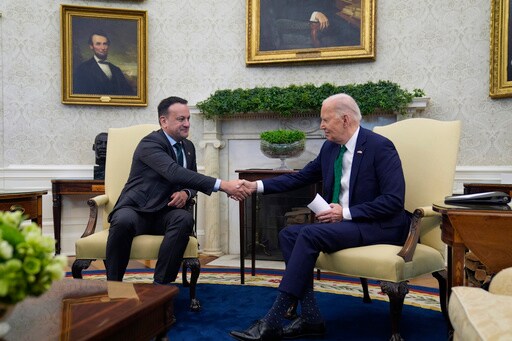 Hosting Ireland's Prime Minister, Biden Celebrates His Irish Roots (as He Likes to Do)
