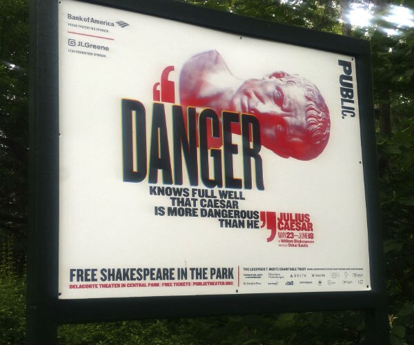 Threats to Wife of Trump-Like 'Caesar' Play Director Probed