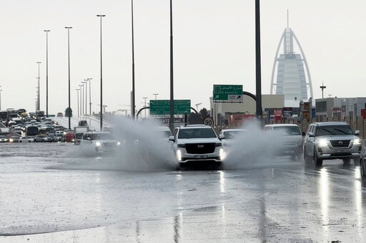 Storm Dumps a Year and a Half's Worth of Water on Parts of UAE, Flooding Roads and Dubai's Airport