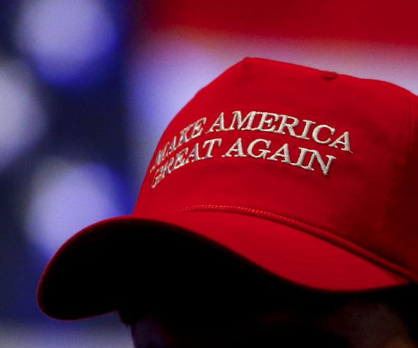 Man With MAGA Hat Hit With Milkshake At London Demo