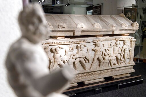 Swiss Send 2nd-century Coffin Depicting Hercules to Turkey