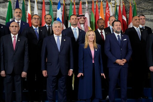 Italy's Meloni Opens Conference That Aims to Stanch Flows of Migrants to Europe with Aid to Africa