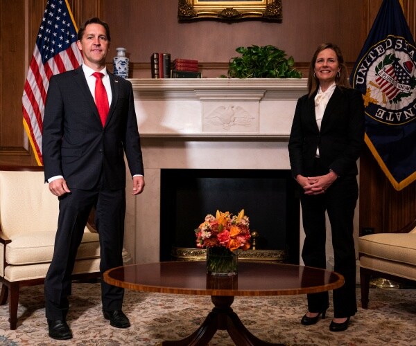 ben sasses meets with amy coney barrett