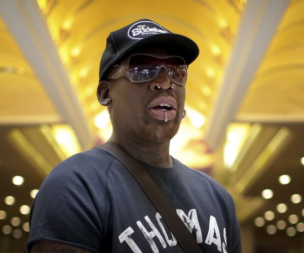 Dennis Rodman Talks North Korea at Pearl Jam Concert
